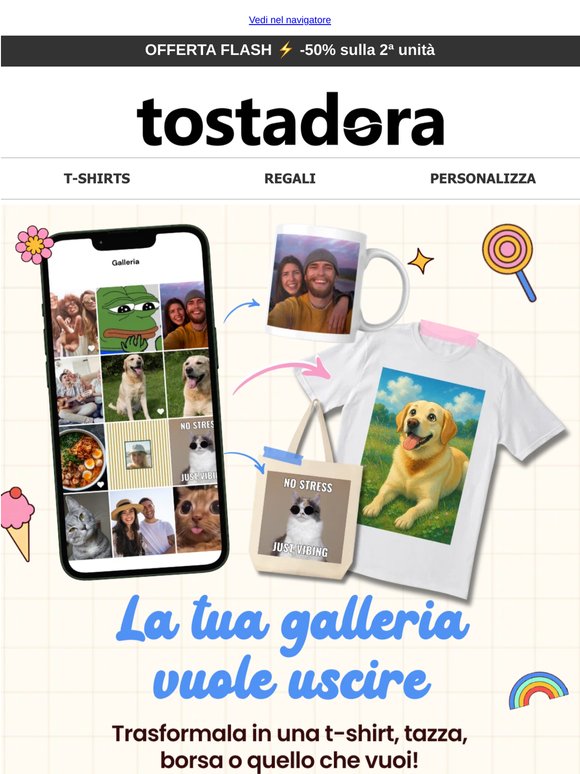 -50% 👉 Direttamente dalla galleria del tuo telefono📱