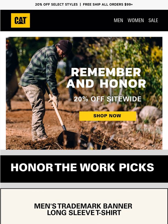 Remember & Honor: 20% OFF Sitewide