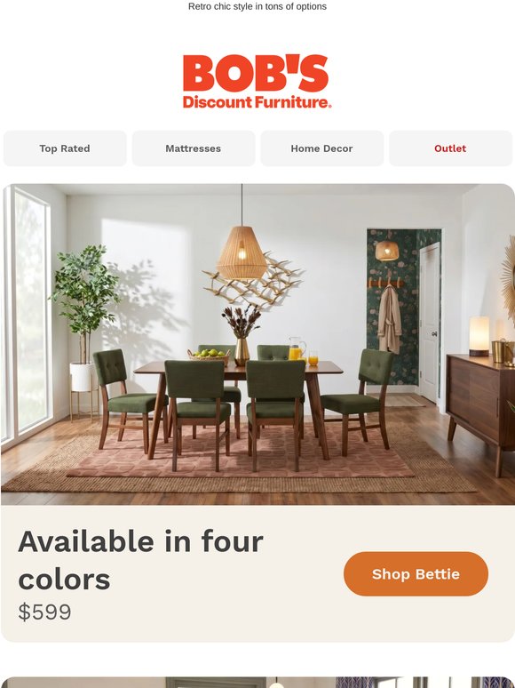 Now serving: the Bettie dining collection