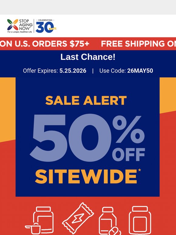 Last chance for amazing 50% off