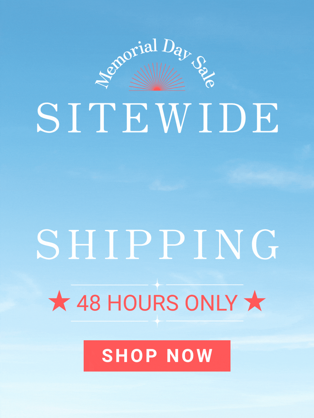 Sitewide Free Shipping Sale!