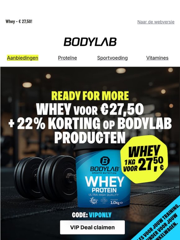 Whey scoren & extra besparen 💥