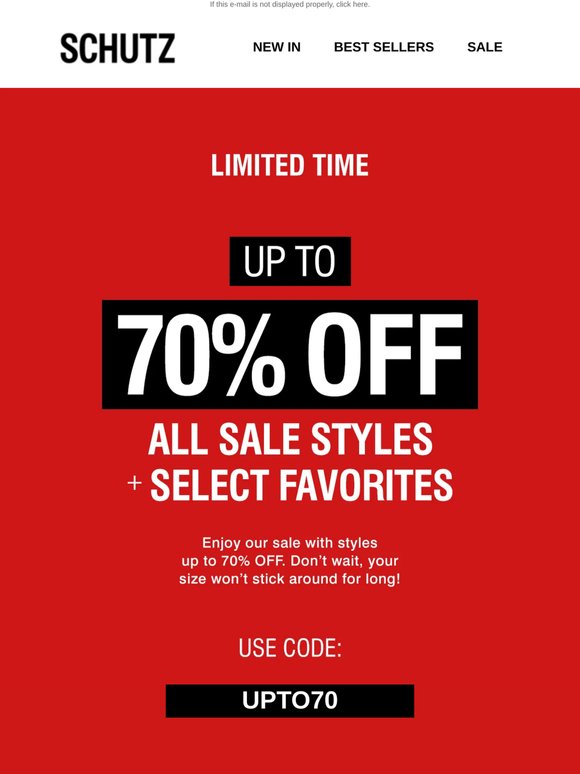 Up to 70% OFF All Sale + Select Favorites