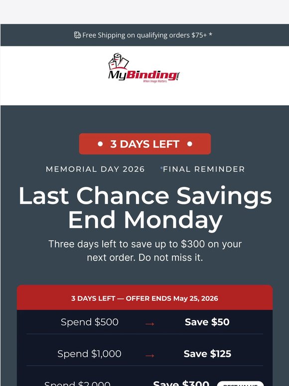 ⏰ Final reminder: Up to $300 off ends Monday