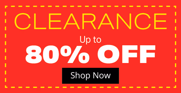 Clearance up to 80% off