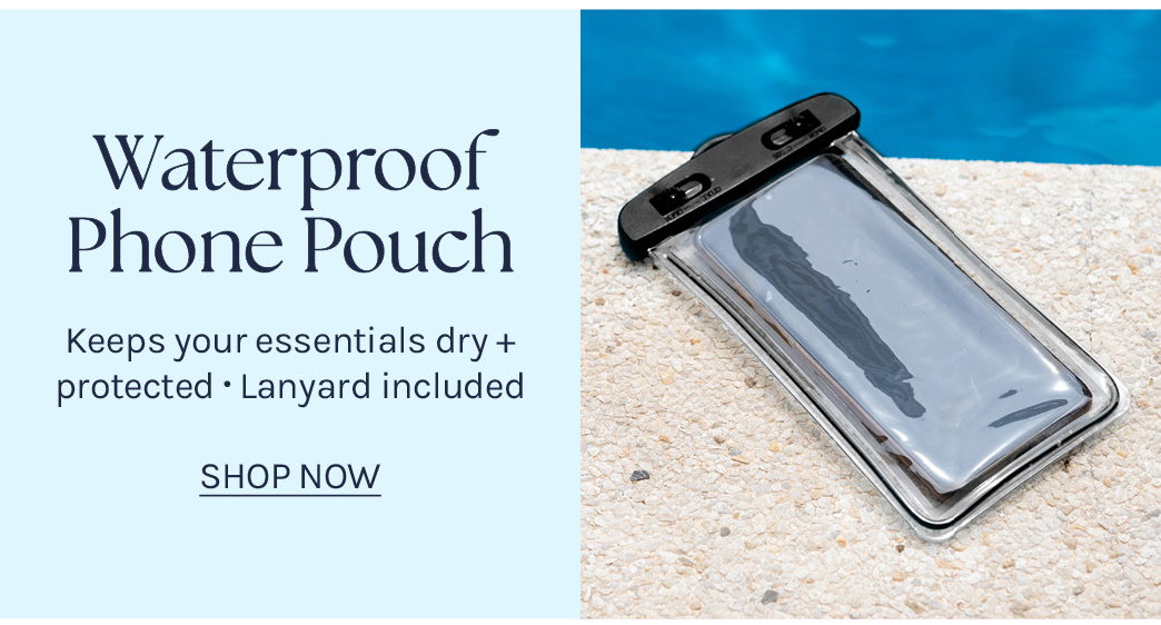 new waterproof phone pouch keeps your essentials dry
