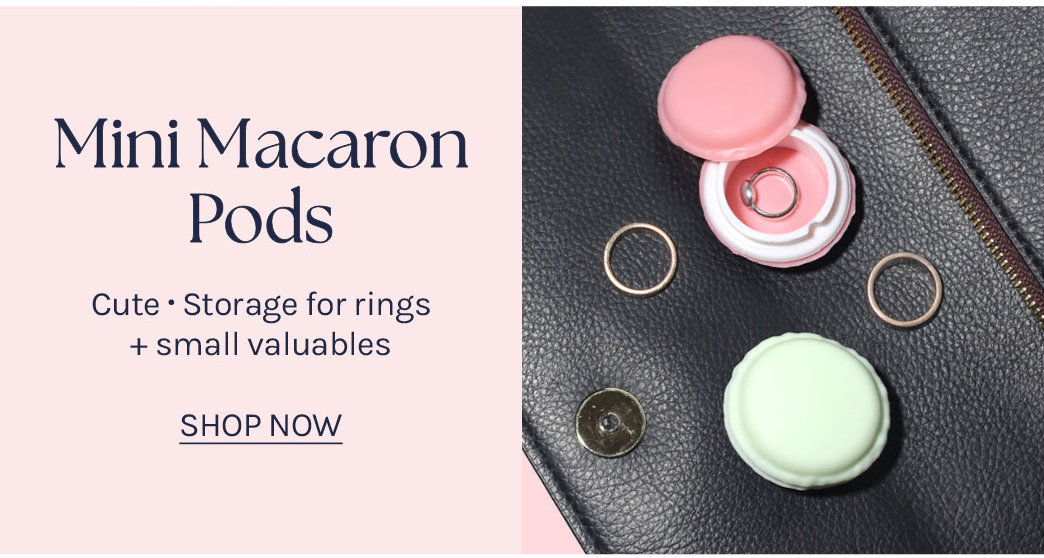 new cute, mini macaron pods to store all your small valuables