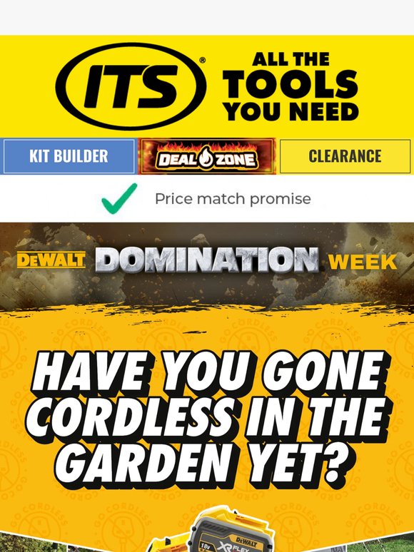 Get MORE from your DeWALT battery! Go Cordless in Your Garden! 🌱⚡