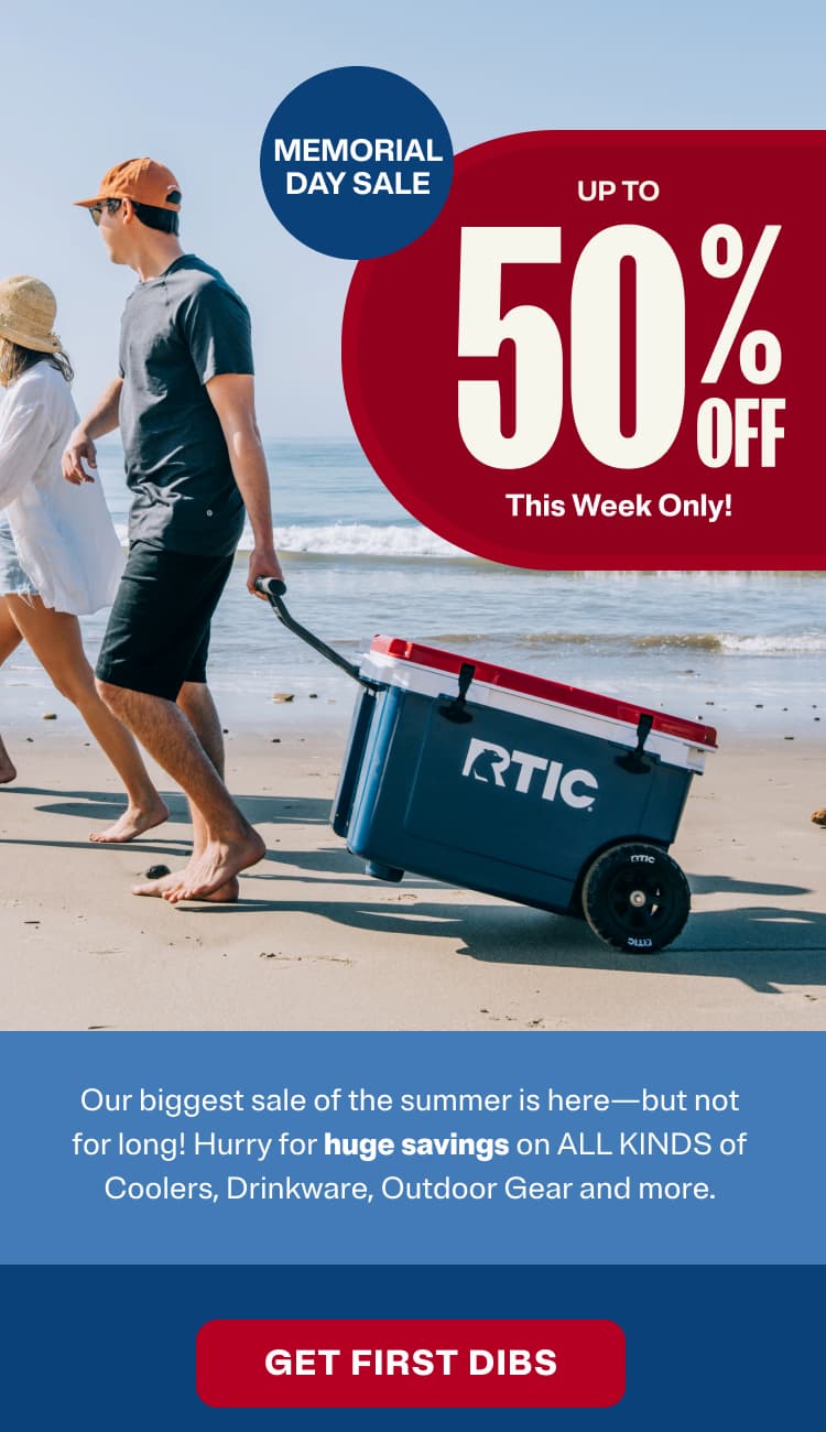 This week only! Memorial Day Sale up to 50% off.