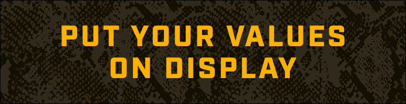 Put Your Values on Display