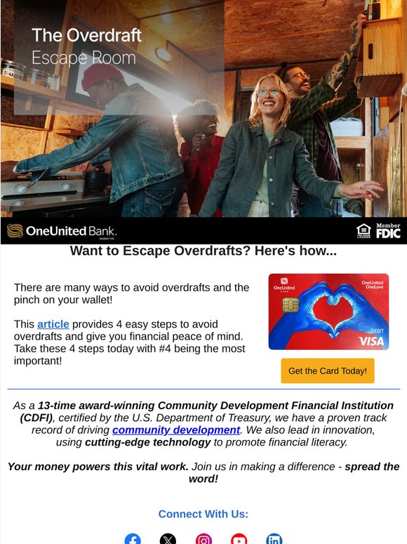 How to escape overdrafts in 4 easy steps!