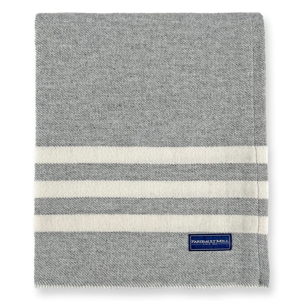 Image of Factory Second Trapper Wool Throw - Gray