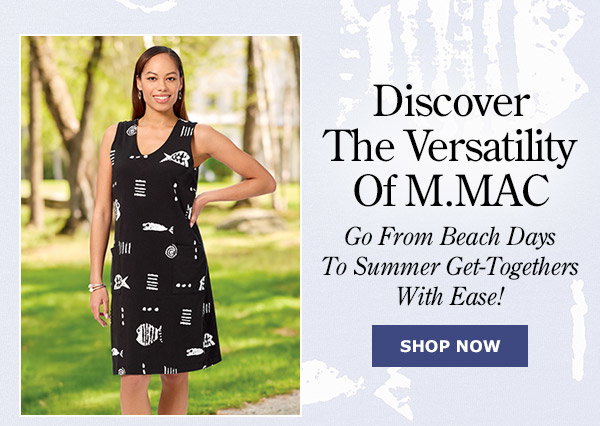Discover the Versatility of M.MAC Go From Beach Days to Summer Get-Togethers With Ease! Shop Now. M.MAC Rock Fish Sleeveless Knee-Length Dress With Pockets
