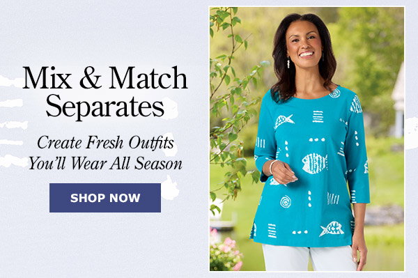 Mix & Match Separates Create Fresh Outfits You'll Wear All Season. Shop Now. M.MAC Rock Fish Cotton Knit Scoop-Neck Tunic