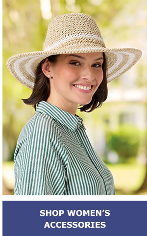 Shop Women's Accessories. Women's Wide-Brim Crochet Sun Hat