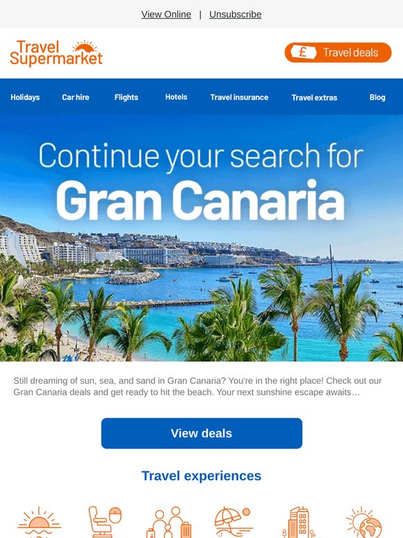 New Gran Canaria deals: Continue your search 🏖