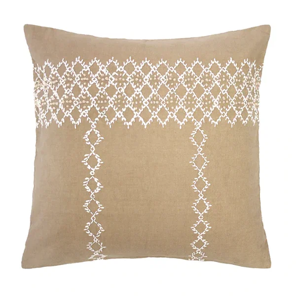 Bambury Marion Square Cushion 45X45Cm Latte