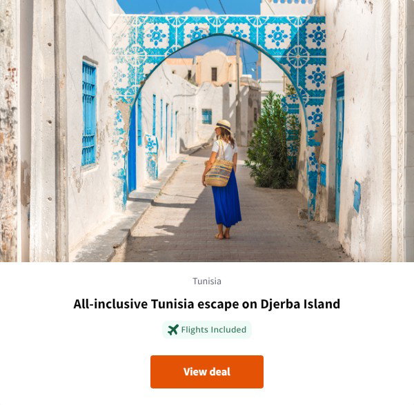 All-inclusive Tunisia escape on Djerba Island