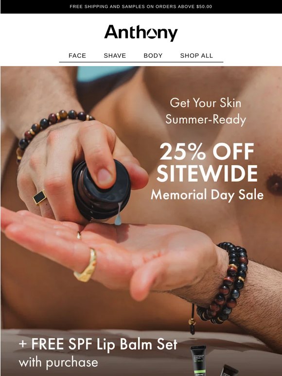 25% off Sitewide Memorial Day Sale 💙❤️