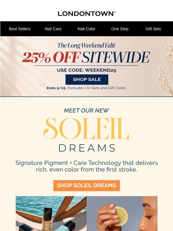 25% OFF Sitewide for the Long Weekend ☀️
