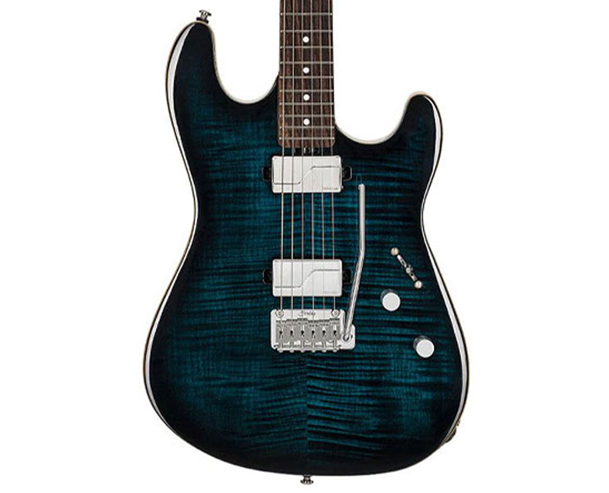 Image of Sterling by Music Man Sabre Electric Guitar - Dark Blue Burst
