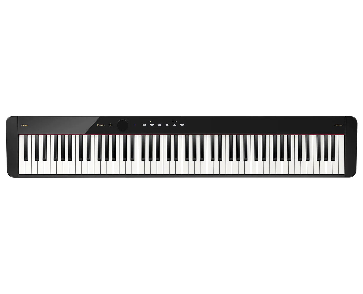 Image of Casio PX-S5000BK 88-Key Smart Hybrid Hammer Action Digital Piano - Black - Open Box