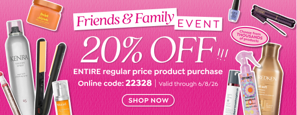 TAKE 20% OFF YOUR ENTIRE REGULAR PRICE PRODUCT PURCHASE DURING OUR FRIENDS & FAMILY EVENT