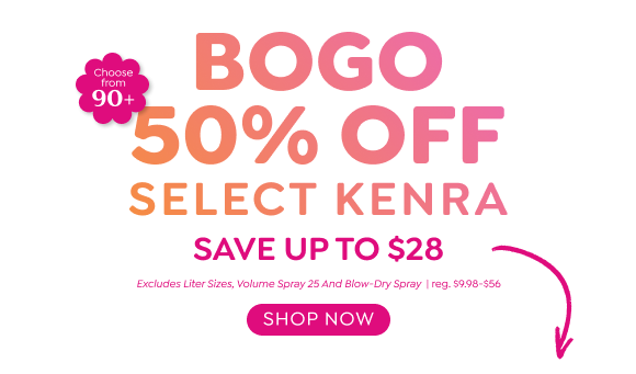 BUY ONE, GET ONE 50% OFF KENRA HAIRCARE