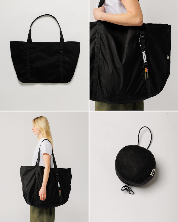 Oversized Packable Tote - Black