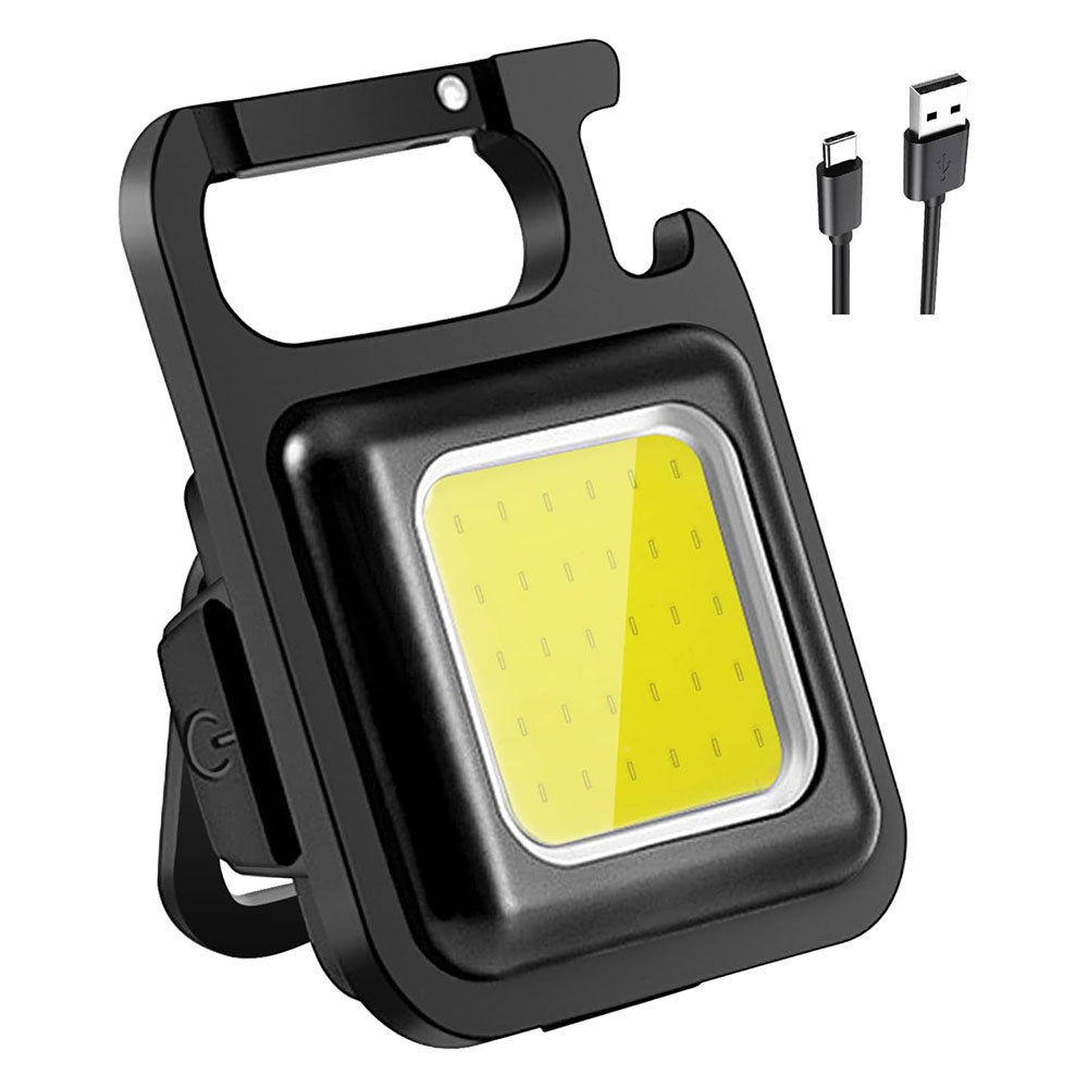 Kingavon Super Bright COB Rechargeable Pocket Light Torch - Black - £5.69 delivered (Value Twin Packs Available)