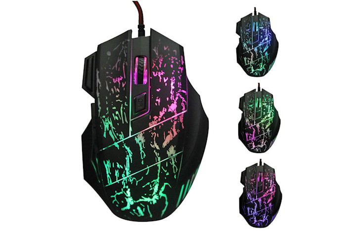 Gamingmus RGB / Datamus med 7 knapper