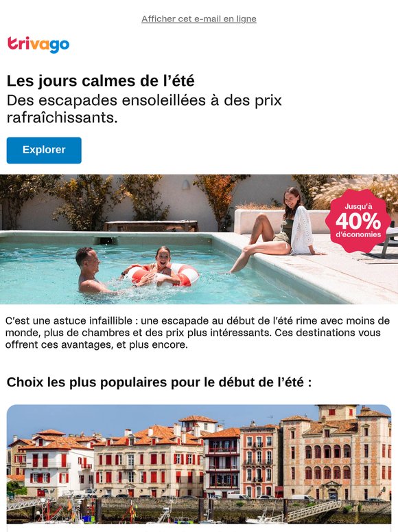 Évitez l’affluence estivale 🏃‍♂️