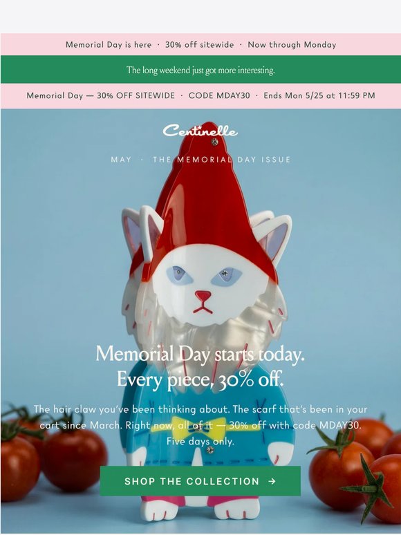 Your Memorial Day Treat: 30% Off Sitewide!