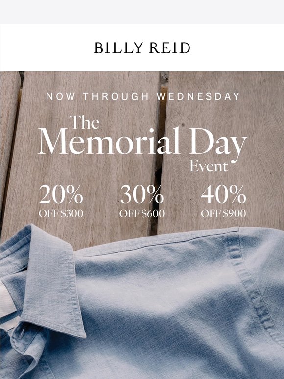 Up to 40% Off Starts Now