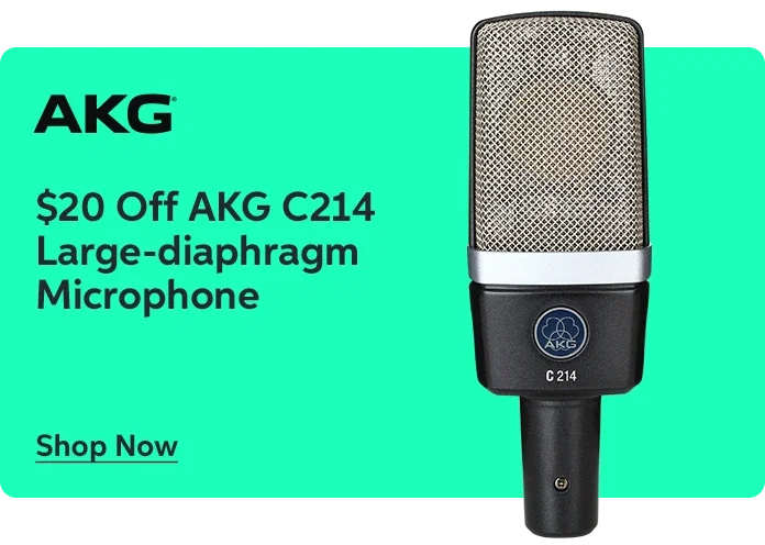 $20 Off AKG C214 Large-diaphragm Microphone