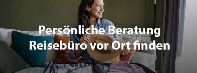 Reisebüro vor Ort finden