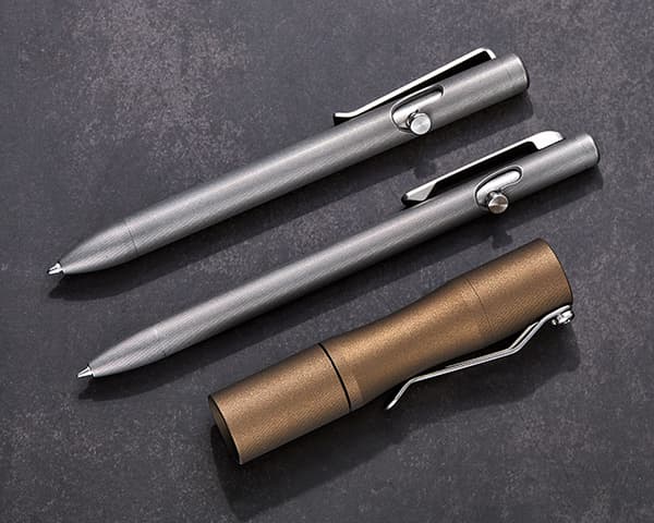Tactile Turn Pens and Apollo EDC Torch