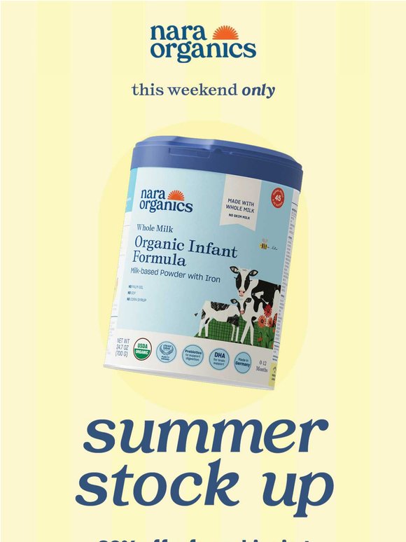 The Summer Stock Up Event is here! ☀️🍼