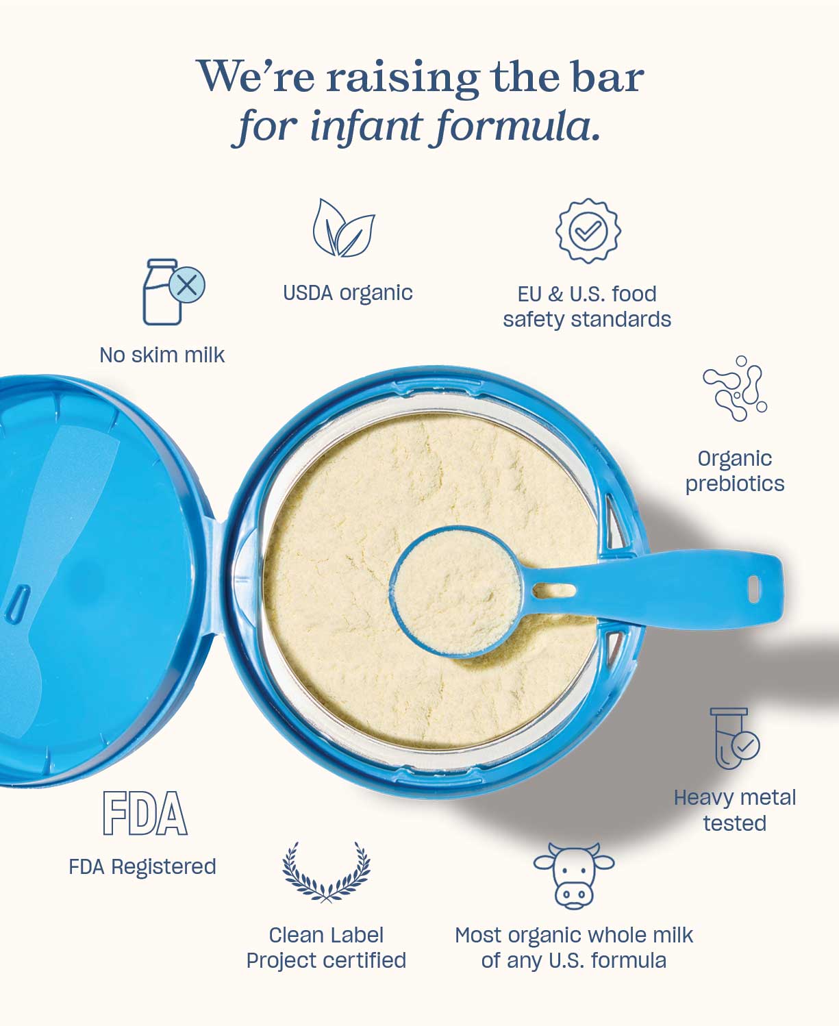 we're raising the bar on infant formula