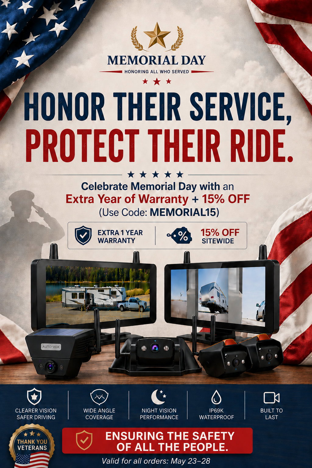 Memorial Day 15%