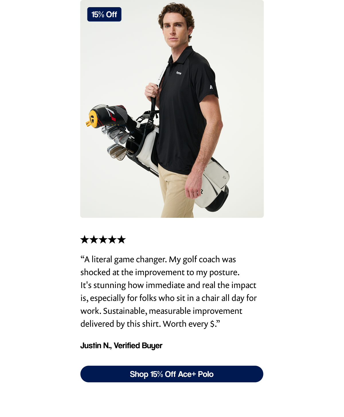 Shop 15% Off Ace+ Polo