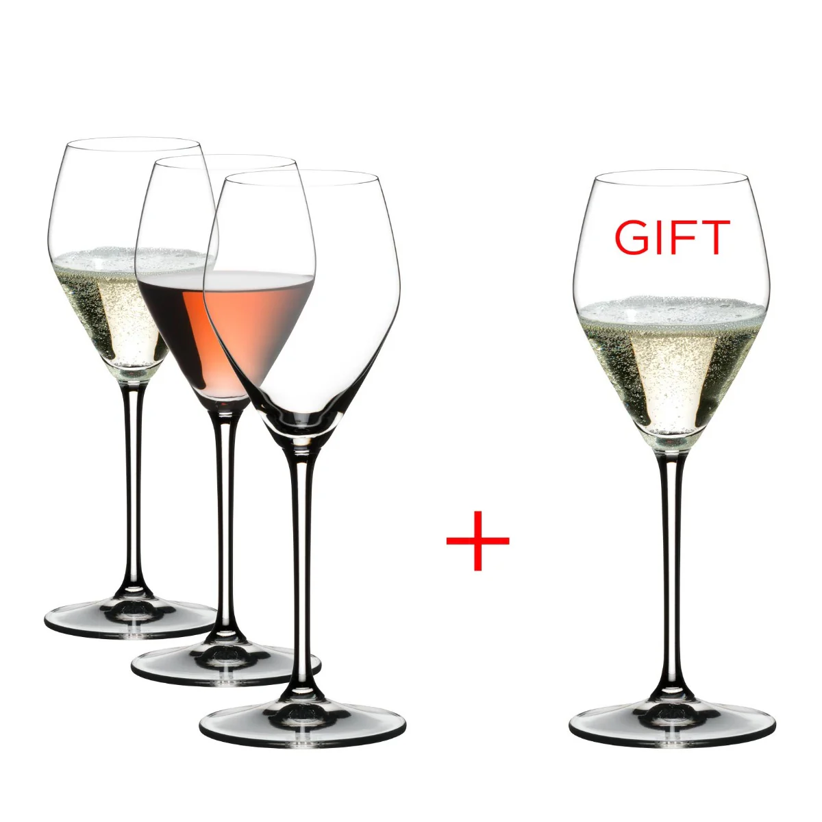 Image of Riedel Extreme Rose Champagne / Rose Wine Glasses, Pay 3 Get 4