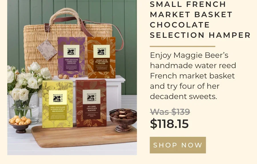 Small French Market Basket Chocolate Selection Hamper