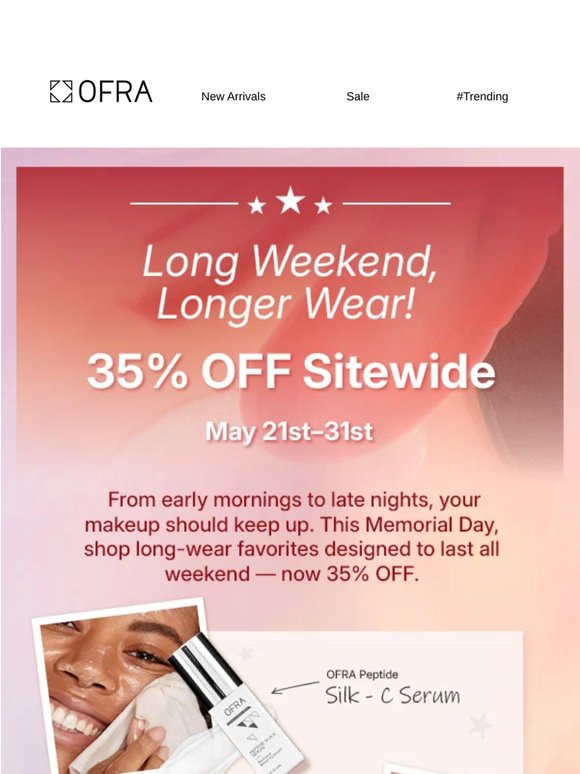 35% OFF SITEWIDE starts now
