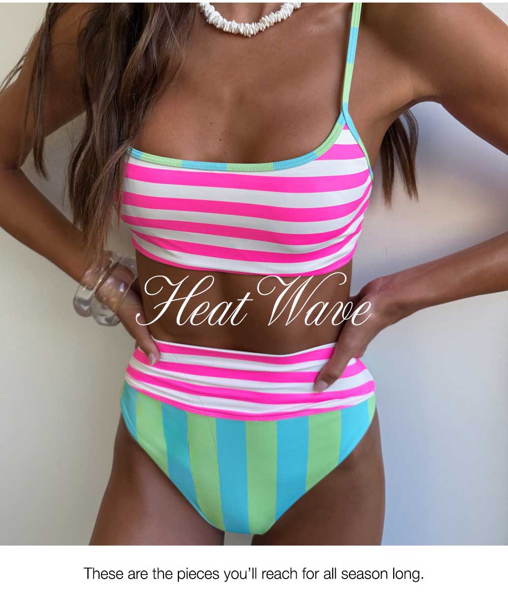 Striped bikini