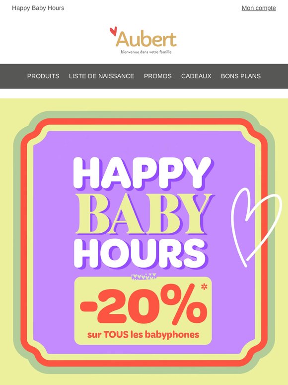 🔥🕖 -20% sur les babyphones jusqu'à minuit !