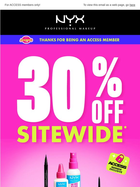 Ready, set, 30% off sitewide starts NOW❗