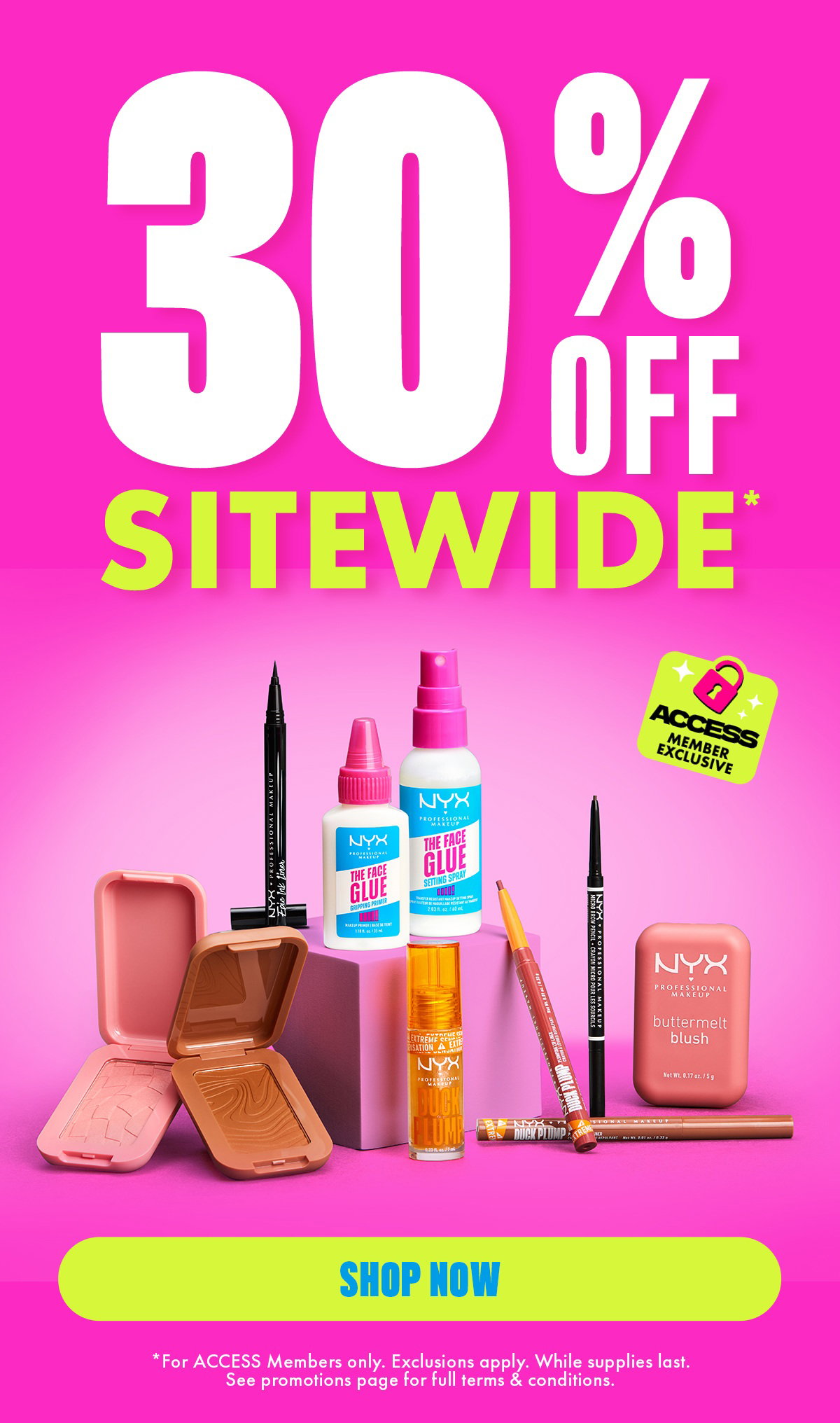 30% OFF SITEWIDE*
