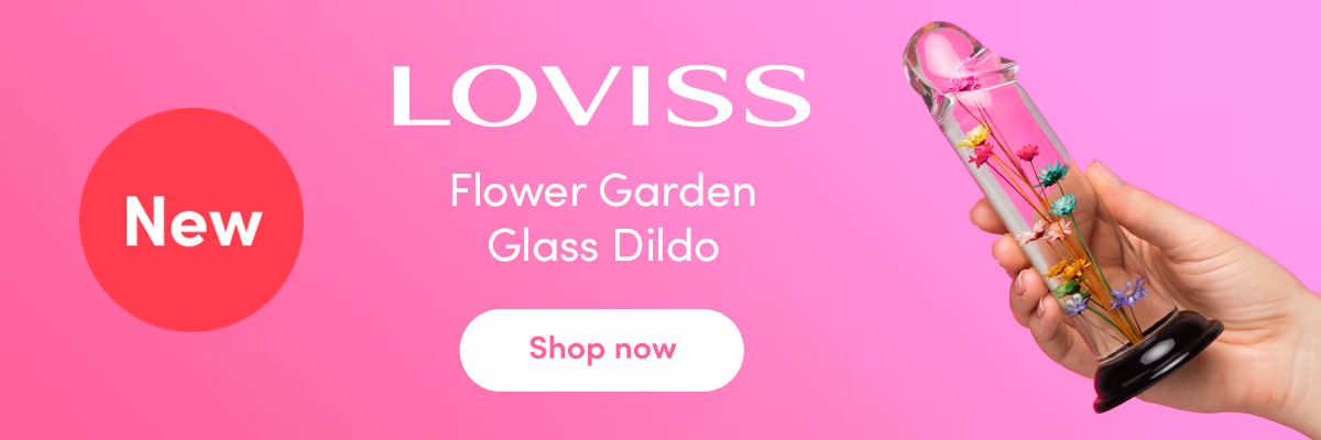 Just in - LOVISS Flower Garden Clear Dildo