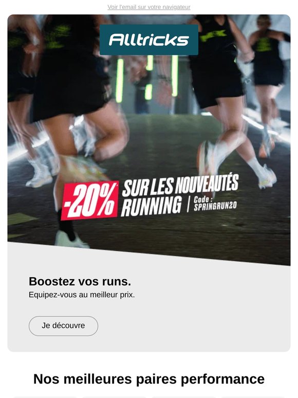 -20% sur les nouveautés running !